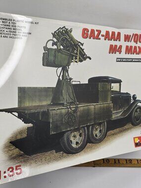 SEALED MiniArt 35177 GAZ-AAA w/ Quad M4 Maxim 1:35 WWII Military Model Kit